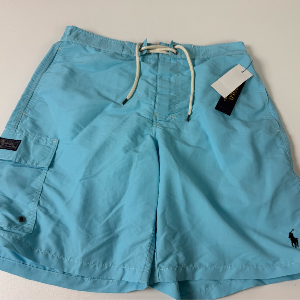 Kailua Mesh Brief Swim Trunks Cargo Shorts Polo Ralph Lauren NWT Drawstring New